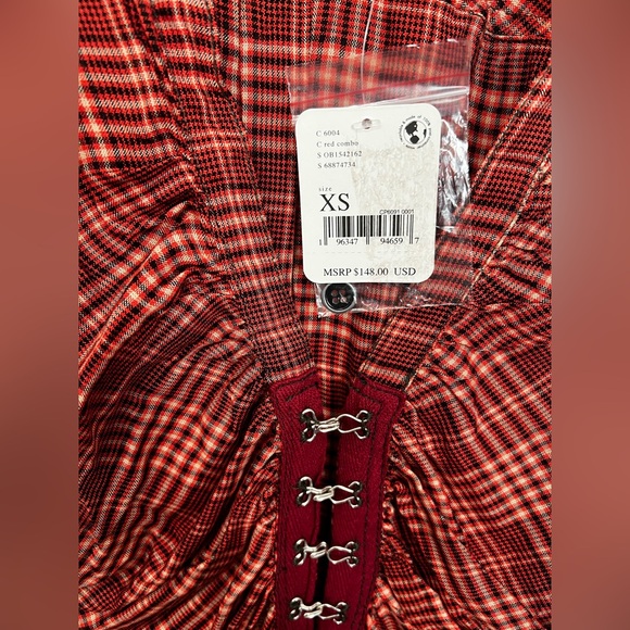 We The Free - Red Plaid Shirt - Picture 3 of 5